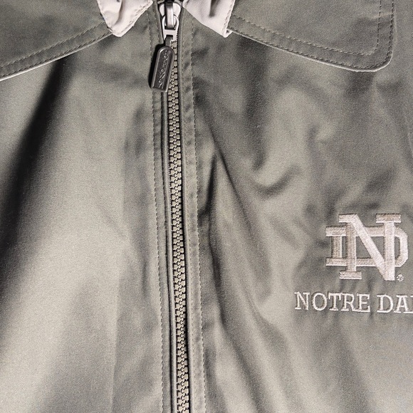 Vintage Notre Dame Holloway Men's Olive Green Jacket - Picture 14 of 15